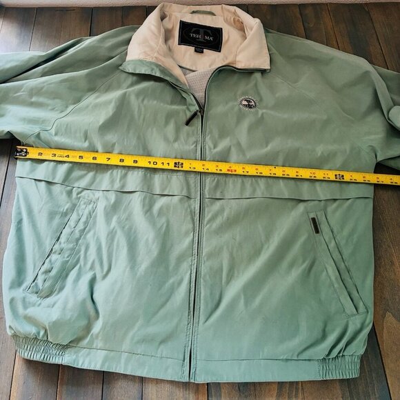 Vintage TEHAMA Pebble Beach Green Golf Full zip Windbreaker Size XXL (Y8) - Picture 6 of 9